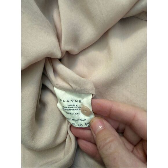 Flannel Australia Pink/Peach Silk Blouse - Picture 6 of 9